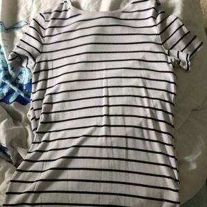 Blue and White striped T-shirt